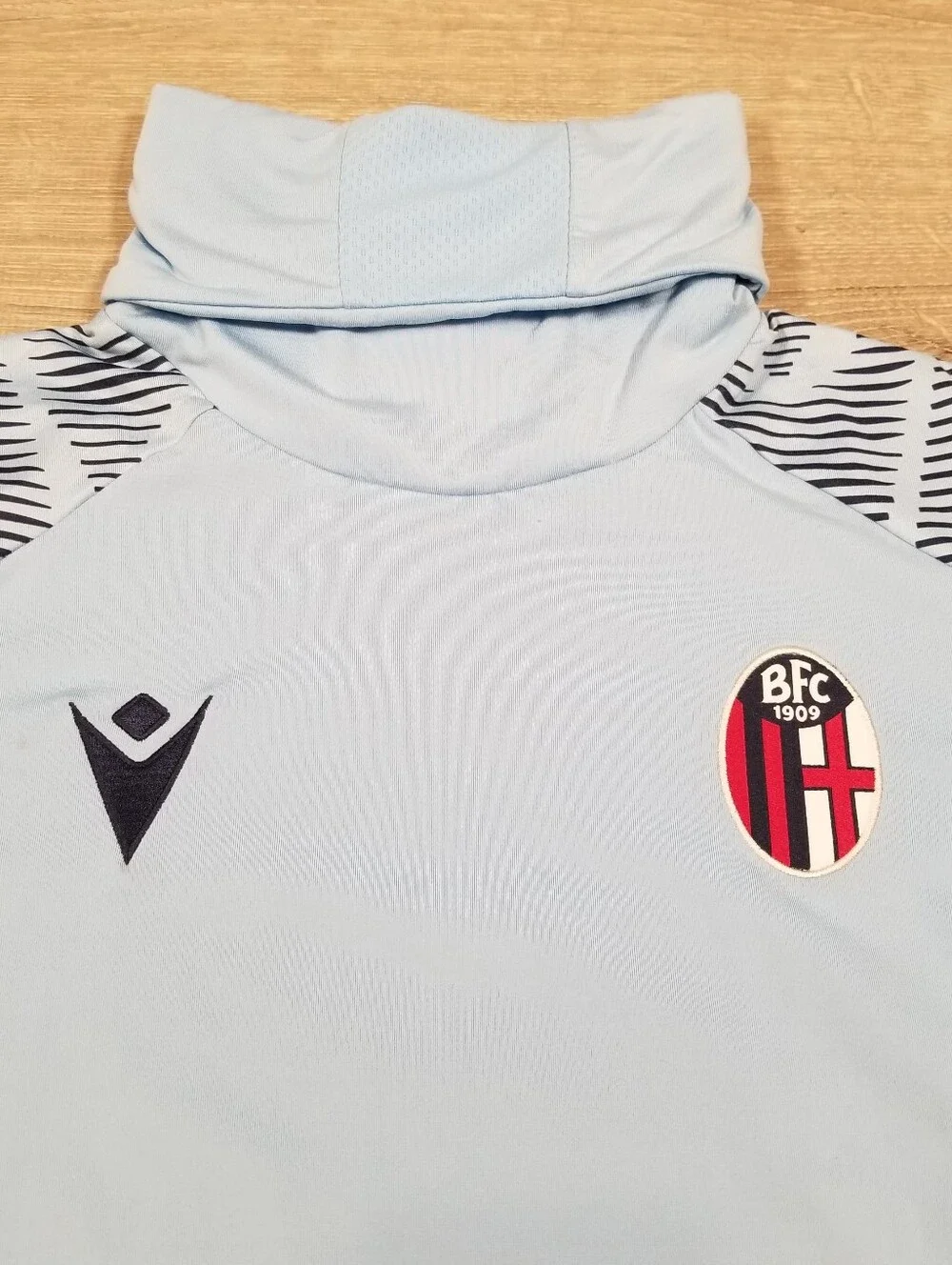 2021-22 Bologna FC Macron Drill Top Training Shirt Mens Small Soccer Futbol
